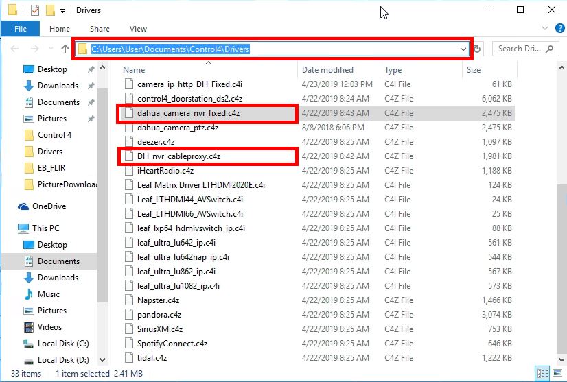 Add Dahua Driver to Control4 Composer.jpg