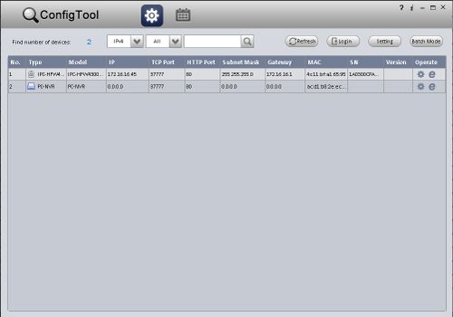 ConfigTool Menu