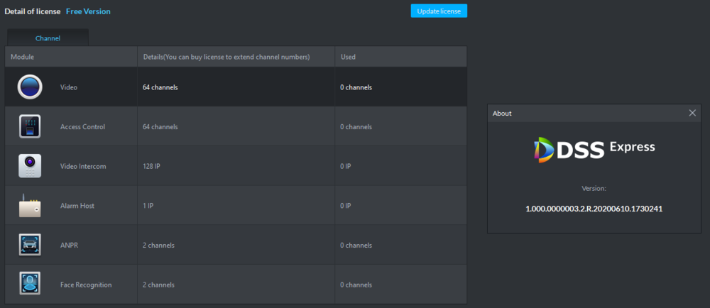 DSS Express Std Free License.png
