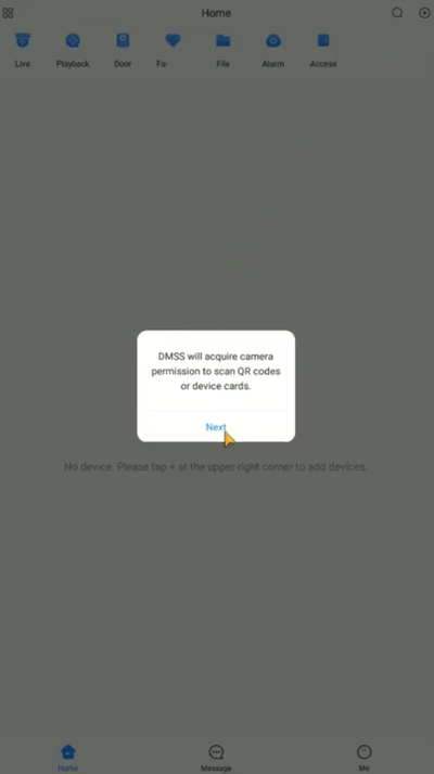 3. Permission to Access Phone Camera - DMSS.png