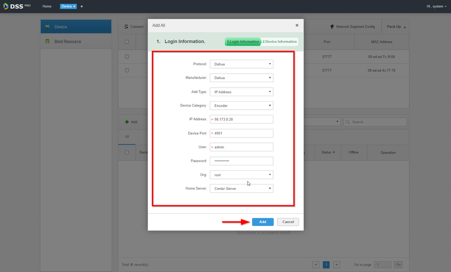 Add TPC BF5421 T to DSS Pro-4.png