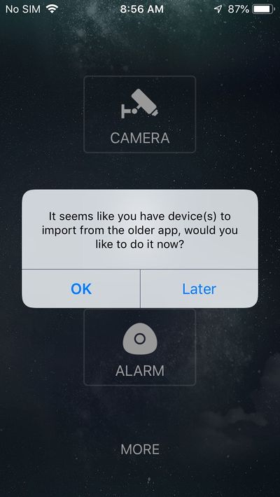 Screenshot of Error Message