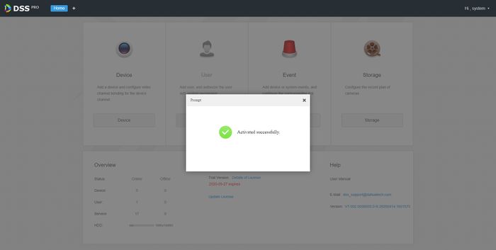DSS Pro License Activated.jpg